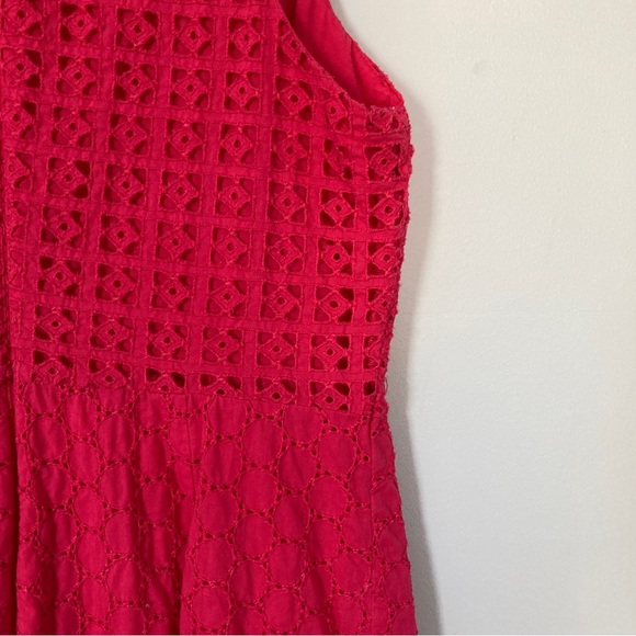 3/$15 Bright Pink Eyelet Dress | Old Navy | Size 10 - Picture 2 of 7
